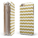 White and Gold Foil v9 iPhone 6/6s or 6/6s Plus 2-Piece Hybrid INK-Fuzed Case