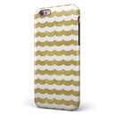 White and Gold Foil v9 iPhone 6/6s or 6/6s Plus 2-Piece Hybrid INK-Fuzed Case