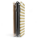 White and Gold Foil v9 iPhone 6/6s or 6/6s Plus 2-Piece Hybrid INK-Fuzed Case