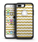 White and Gold Foil v9 - iPhone 7 or 7 Plus Commuter Case Skin Kit