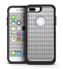 White and Gray Diamond Board Pattern - iPhone 7 or 7 Plus Commuter Case Skin Kit