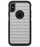 White and Gray Diamond Board Pattern - iPhone X OtterBox Case & Skin Kits