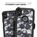 White and Gray Digital Camouflage - Skin Kit for the iPhone OtterBox Cases