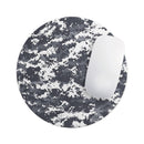 White and Gray Digital Camouflage// WaterProof Rubber Foam Backed Anti-Slip Mouse Pad for Home Work Office or Gaming Computer Desk