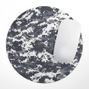 White and Gray Digital Camouflage// WaterProof Rubber Foam Backed Anti-Slip Mouse Pad for Home Work Office or Gaming Computer Desk