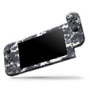 White and Gray Digital Camouflage // Skin Decal Wrap Kit for Nintendo Switch Console & Dock, Joy-Cons, Pro Controller, Lite, 3DS XL, 2DS XL, DSi, or Wii