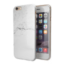 White and Gray Neutral Marble Surface iPhone 6/6s or 6/6s Plus 2-Piece Hybrid INK-Fuzed Case