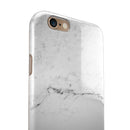 White and Gray Neutral Marble Surface iPhone 6/6s or 6/6s Plus 2-Piece Hybrid INK-Fuzed Case