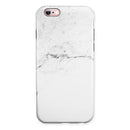 White and Gray Neutral Marble Surface iPhone 6/6s or 6/6s Plus 2-Piece Hybrid INK-Fuzed Case