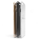 White and Gray Neutral Marble Surface iPhone 6/6s or 6/6s Plus 2-Piece Hybrid INK-Fuzed Case