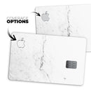 White and Gray Neutral Marble Surface - Premium Protective Decal Skin-Kit for the Apple Credit Card