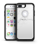 White and Gray Neutral Marble Surface - iPhone 7 or 7 Plus Commuter Case Skin Kit
