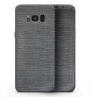White and Gray Scratched Fabric Surface - Samsung Galaxy S8 Full-Body Skin Kit