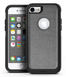 White and Gray Scratched Fabric Surface - iPhone 7 or 7 Plus Commuter Case Skin Kit