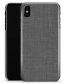 White and Gray Scratched Fabric Surface - iPhone X Clipit Case