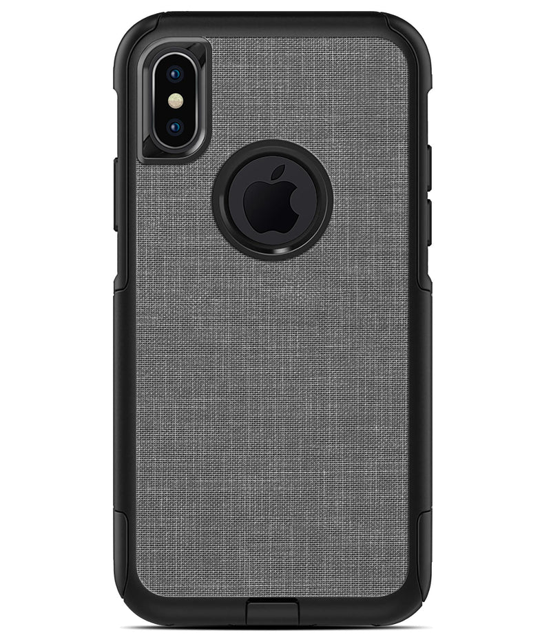 White and Gray Scratched Fabric Surface - iPhone X OtterBox Case & Skin Kits