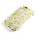 White and Green Floral Damask Pattern iPhone 6/6s or 6/6s Plus 2-Piece Hybrid INK-Fuzed Case