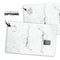 White and Green Marble Surface - Premium Protective Decal Skin-Kit for the Apple Credit Card