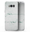 White and Green Marble Surface - Samsung Galaxy S8 Full-Body Skin Kit