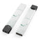 Skin Decal Kit for the Pax JUUL - White and Green Marble Surface