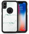 White and Green Marble Surface - iPhone X OtterBox Case & Skin Kits