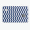 White and Navy Chevron Stripes - Premium Protective Decal Skin-Kit for the Apple Credit Card