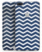 White and Navy Chevron Stripes - Skin-kit for the iPhone 8 or 8 Plus