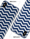 White and Navy Chevron Stripes - iPhone X Clipit Case