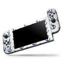 White and Navy Micro Anchors // Skin Decal Wrap Kit for Nintendo Switch Console & Dock, Joy-Cons, Pro Controller, Lite, 3DS XL, 2DS XL, DSi, or Wii