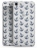 White and Navy Micro Anchors - Skin-kit for the iPhone 8 or 8 Plus