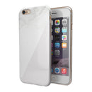 White and Neutral Marble Slab iPhone 6/6s or 6/6s Plus 2-Piece Hybrid INK-Fuzed Case