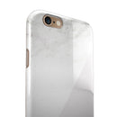 White and Neutral Marble Slab iPhone 6/6s or 6/6s Plus 2-Piece Hybrid INK-Fuzed Case