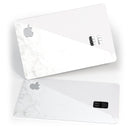 White and Nuetral Marble Slab - Premium Protective Decal Skin-Kit for the Apple Credit Card