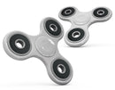 White and Nuetral Marble Slab Full-Body Fidget Spinner Skin-Kit