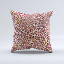 Wild Leopard Print ink-Fuzed Decorative Throw Pillow