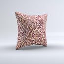 Wild Leopard Print ink-Fuzed Decorative Throw Pillow