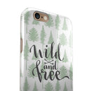 Wild and Free iPhone 6/6s or 6/6s Plus 2-Piece Hybrid INK-Fuzed Case