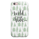 Wild and Free iPhone 6/6s or 6/6s Plus 2-Piece Hybrid INK-Fuzed Case