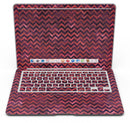 Wine Basic Watercolor Chevron Pattern - MacBook Air Skin Kit