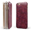 Wine Basic Watercolor Chevron Pattern iPhone 6/6s or 6/6s Plus 2-Piece Hybrid INK-Fuzed Case
