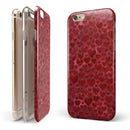 Wine Watercolor Hearts iPhone 6/6s or 6/6s Plus 2-Piece Hybrid INK-Fuzed Case