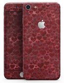 Wine Watercolor Hearts - Skin-kit for the iPhone 8 or 8 Plus