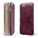 Wine Watercolor Tiger Pattern iPhone 6/6s or 6/6s Plus 2-Piece Hybrid INK-Fuzed Case