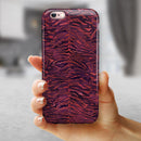 Wine Watercolor Tiger Pattern iPhone 6/6s or 6/6s Plus 2-Piece Hybrid INK-Fuzed Case