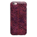 Wine Watercolor Tiger Pattern iPhone 6/6s or 6/6s Plus 2-Piece Hybrid INK-Fuzed Case