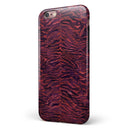Wine Watercolor Tiger Pattern iPhone 6/6s or 6/6s Plus 2-Piece Hybrid INK-Fuzed Case