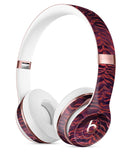 Wine Watercolor Tiger Pattern Full-Body Skin Kit for the Beats by Dre Solo 3 Wireless Headphones