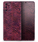 Wine Watercolor Tiger Pattern - Premium Vinyl Skin Decal for Samsung Galaxy S25 Ultra, S24, S23, S22 & All Galaxy S Models