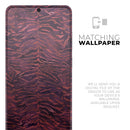 Wine Watercolor Tiger Pattern - Premium Vinyl Skin Decal for Samsung Galaxy S25 Ultra, S24, S23, S22 & All Galaxy S Models