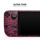 Wine Watercolor Tiger Pattern // Vinyl Skin Wrap for Steam Deck OLED & Steam Deck (LCD) — Soft Matte or Ultra Gloss